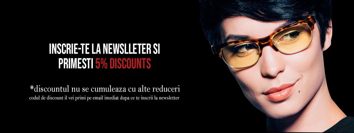 5% discount - inscriere newsletter
